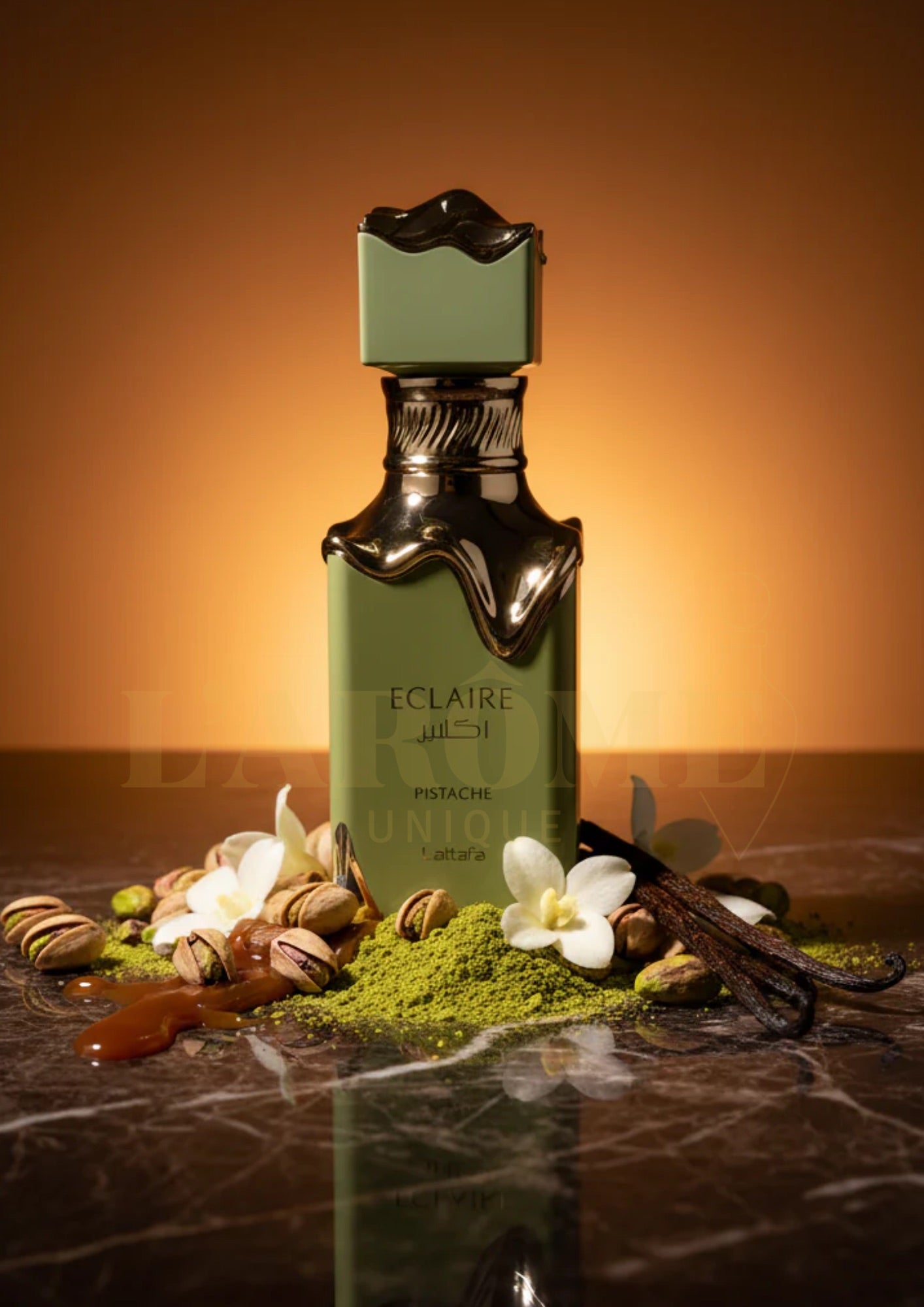 Eclaire Pistache Lattafa | Perfume Árabe Femenino Dulce Gourmand