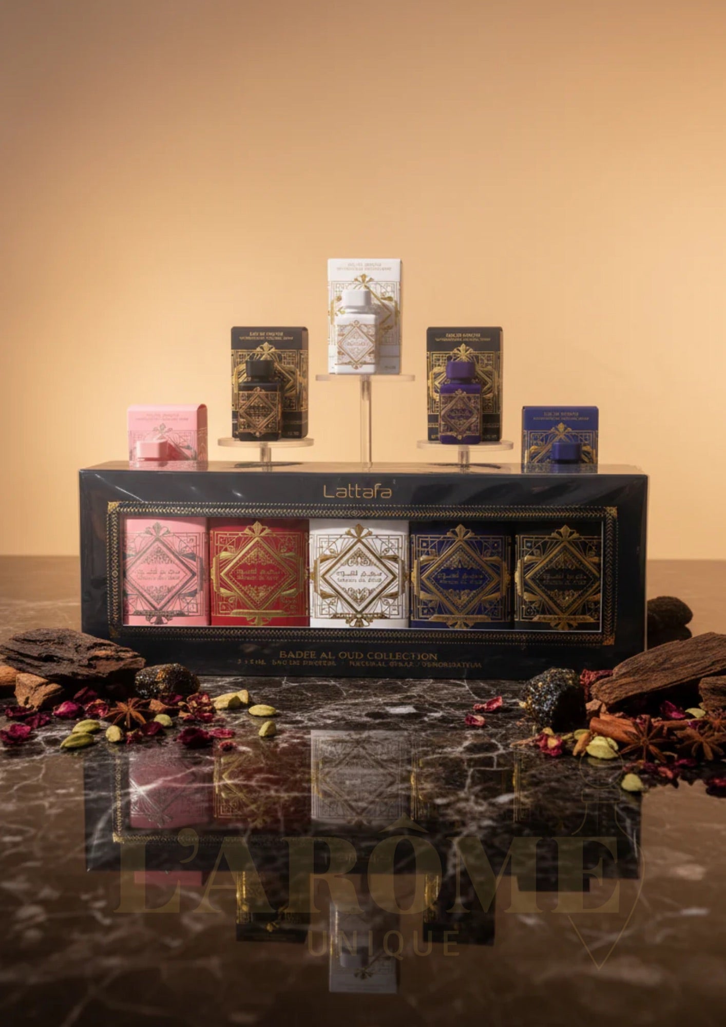 Pack Regalo Badee Al Oud 5ml Collection | Set Perfume Árabe Unisex Oud | Miniaturas