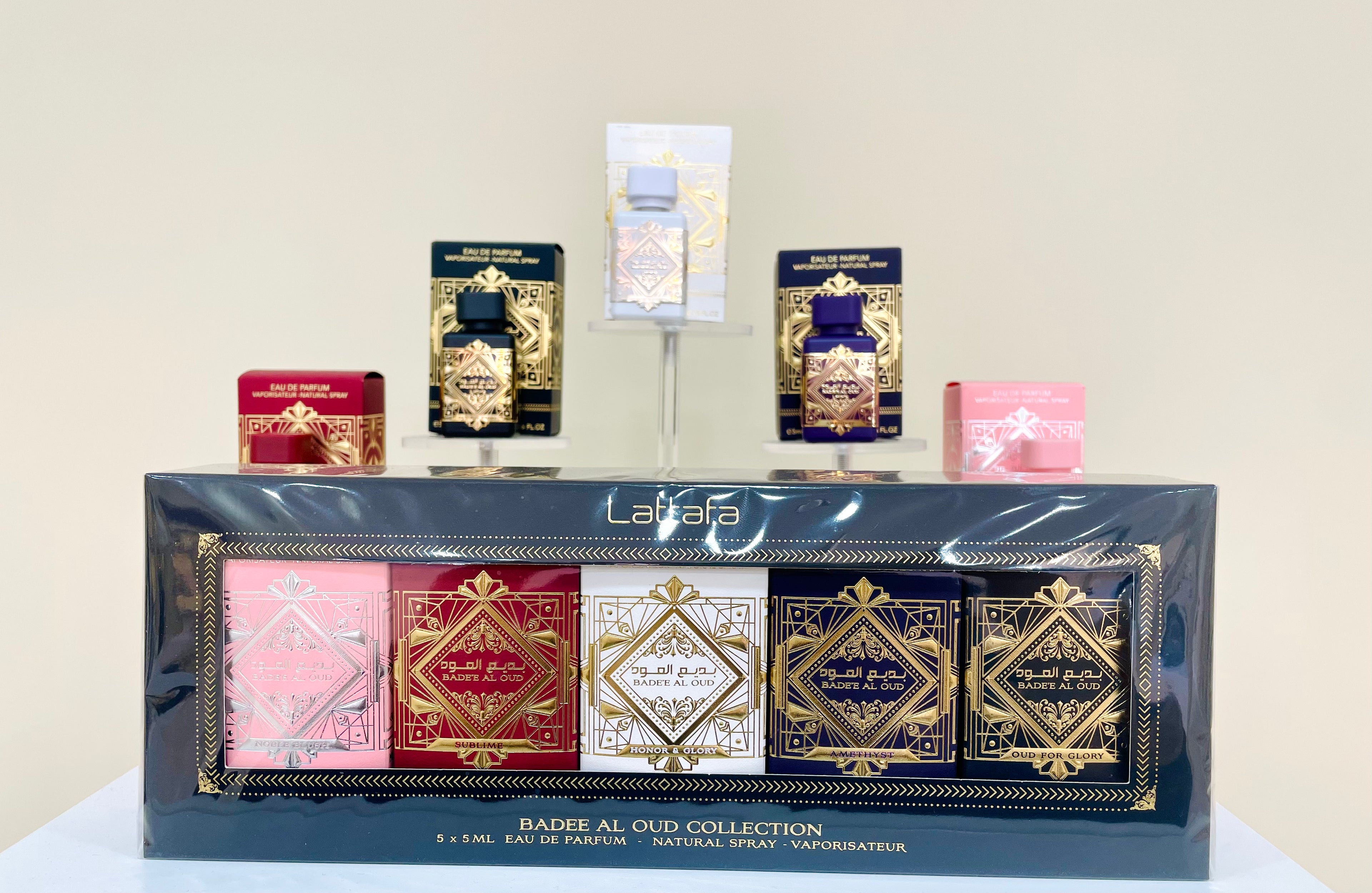 Pack Regalo Badee Al Oud 5ml Collection | Set Perfume Árabe Unisex Oud | Miniaturas