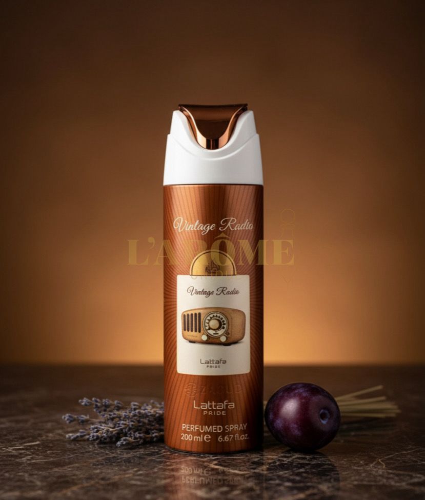 Vintage Radio – Lattafa Pride | Desodorante Corporal Amaderado y Especiado 200ml