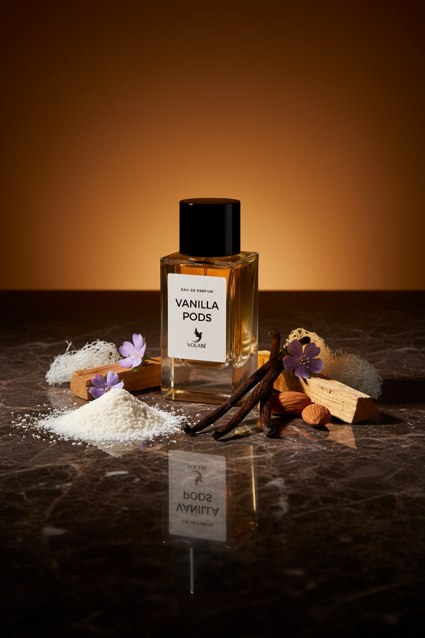 Vanilla Pods Volaré EDP 100ml - Foto editorial de lujo